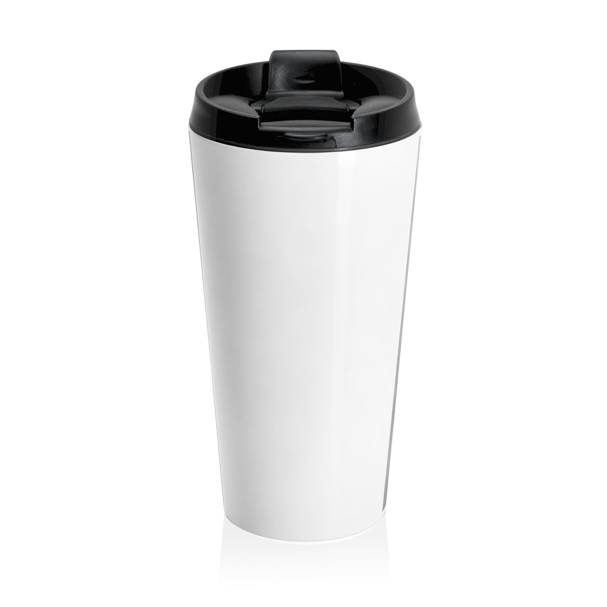 Watcher 2 Portrait Travel Mug – Wildlife Charcoal Art, Stainless Steel