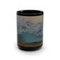 Prairie Storm Landscape Art Mug – Nebraska Plains Painting, Black 15oz