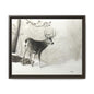 First Snow Matte Canvas, Framed (Multi-color)