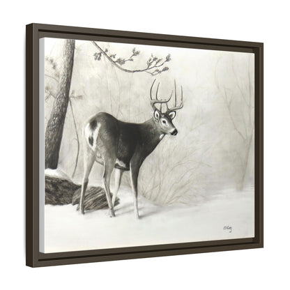 First Snow Matte Canvas, Framed (Multi-color)