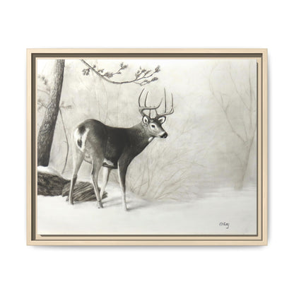First Snow Matte Canvas, Framed (Multi-color)