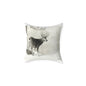 First Snow Square Poly Canvas Pillow