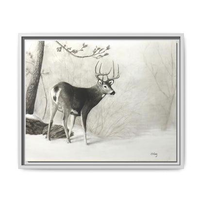 First Snow Matte Canvas, Framed (Multi-color)