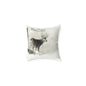 First Snow Square Poly Canvas Pillow