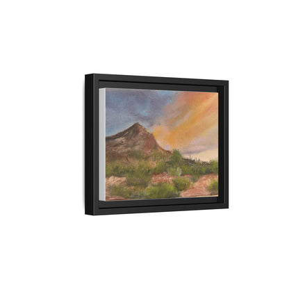 Sandhills Glow Matte Canvas, Framed (Multi-color)