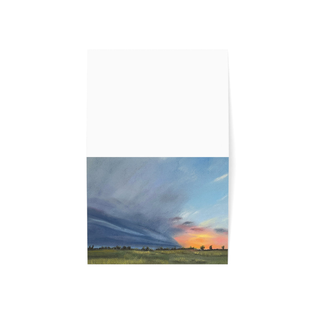 Storm At Sunset Greeting Cards (1, 10, 30, and 50pcs)