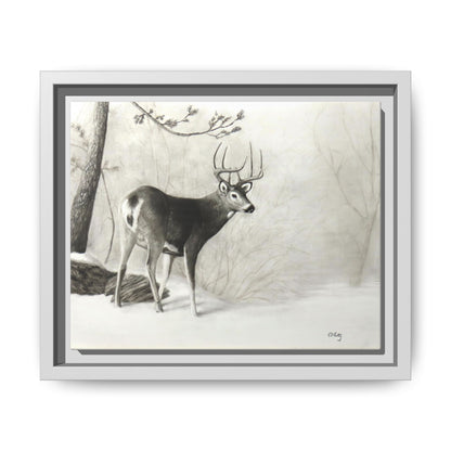 First Snow Matte Canvas, Framed (Multi-color)