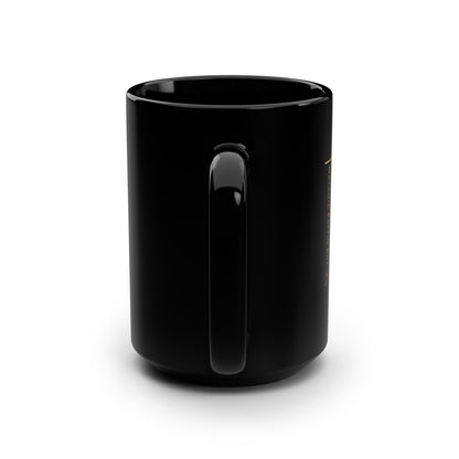 Prairie Storm Landscape Art Mug – Nebraska Plains Painting, Black 15oz